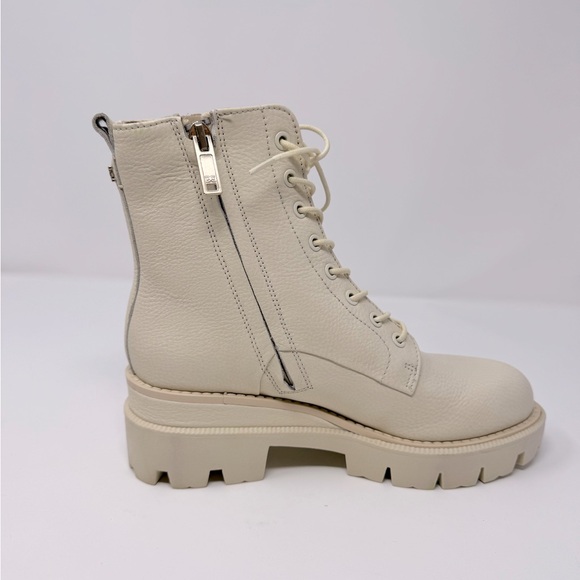 Sam Edelman Garret Women’s Size 5.5M Ivory Lace Ankle Combat Boots New In Box - Picture 6 of 6